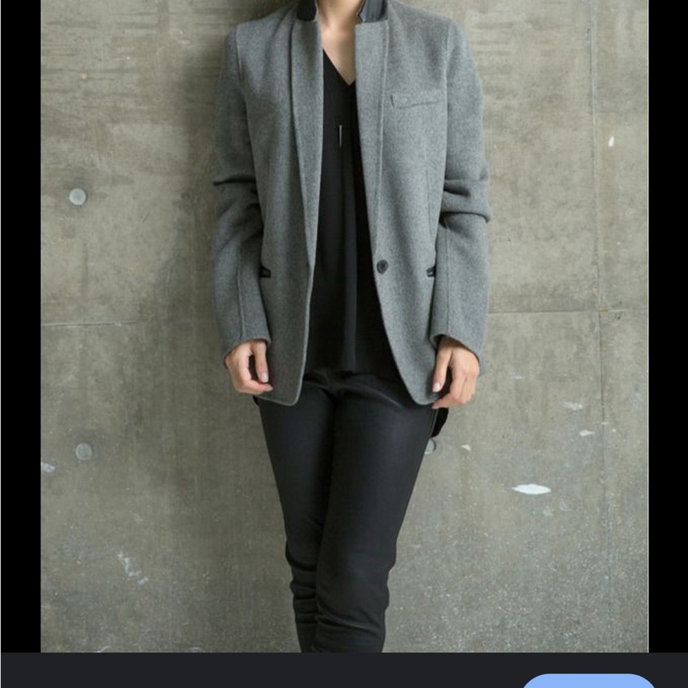 Women's Gray Blazer Jacket